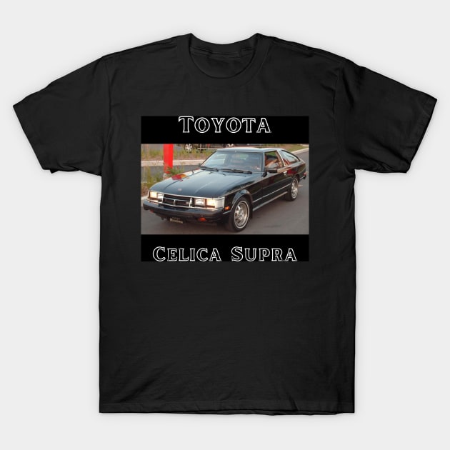 Toyota Celica Supra A50 - Black and White Design T-Shirt by Trevor1984